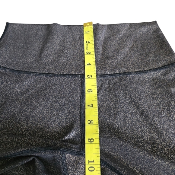 Lululemon Wunder Under Crop Leggings High-Rise Luminosity Blck Foil 21" Sz 6 - Picture 2 of 14